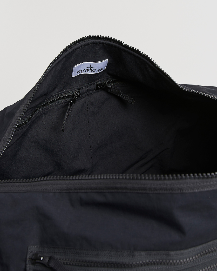 Mies | Laukut | Stone Island | Aluminum Tela Cotton Ripstop Weekendbag Black