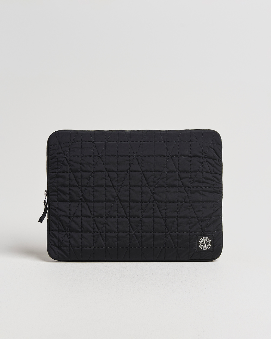 Mies | Laukut | Stone Island | Quilted Nylon Metal Laptop Case Black
