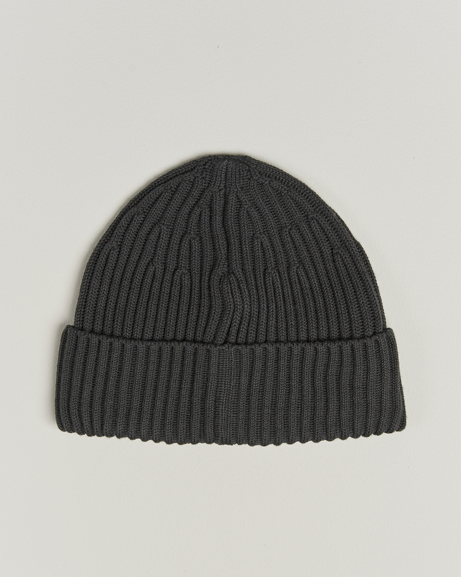 Mies | Stone Island Full Rib Wool Beanie Lead Grey | Stone Island | Full Rib Wool Beanie Lead Grey
