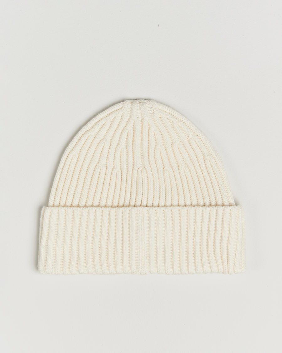Mies | Stone Island Full Rib Wool Beanie Ivory | Stone Island | Full Rib Wool Beanie Ivory