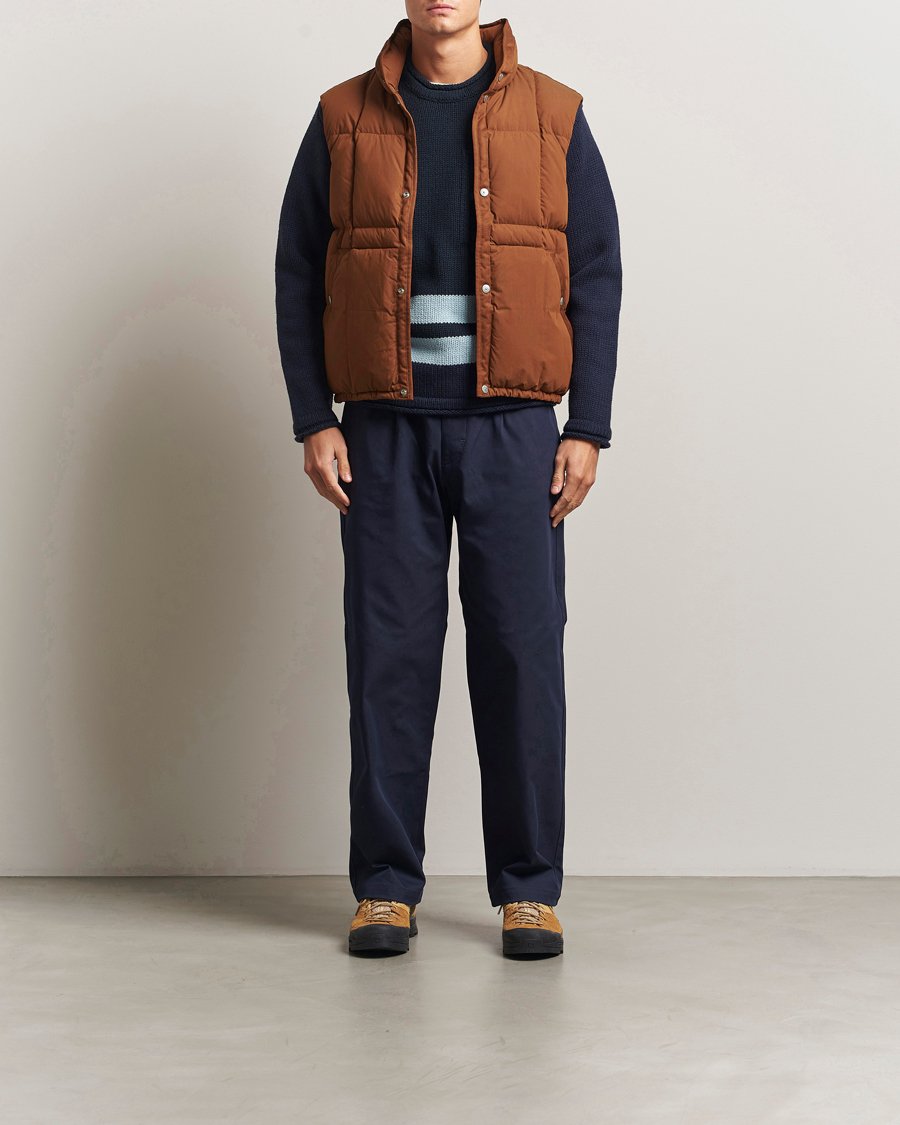 Mies | Ulkoliivit | Stone Island | Marina Cotton/Nylon Tela Down Vest Tobacco