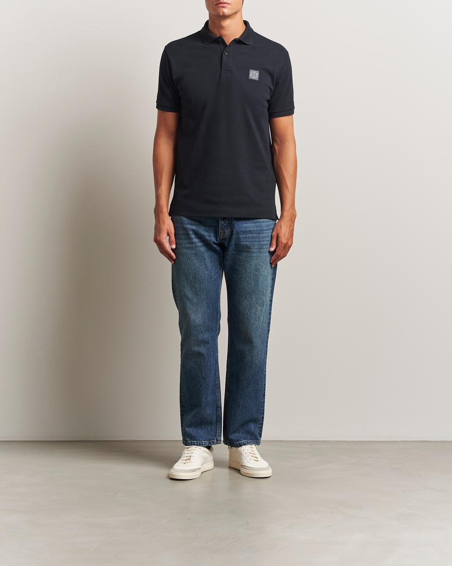 Mies | Pikeet | Stone Island | Organic Cotton Pique Polo Navy