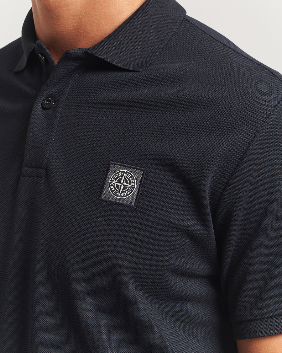 Mies | Pikeet | Stone Island | Organic Cotton Pique Polo Navy