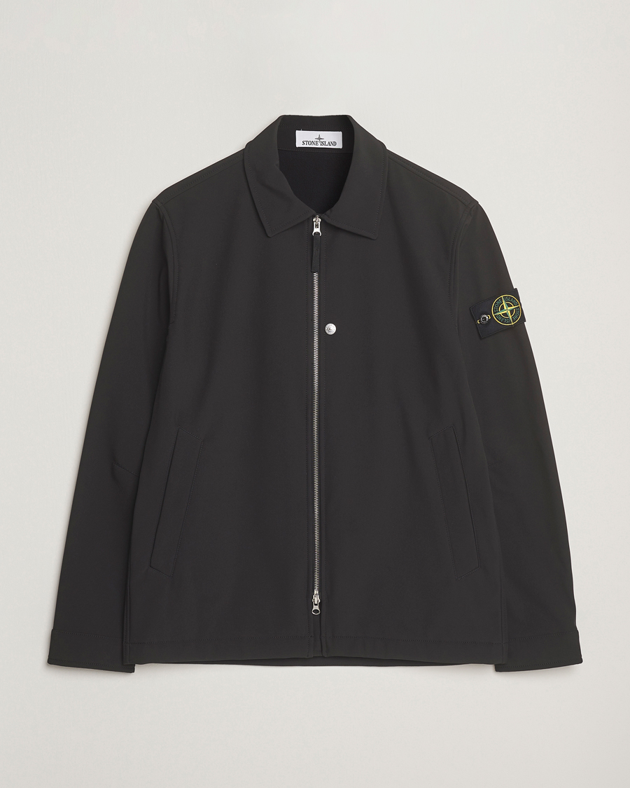 Mies | Takit | Stone Island | Soft Shell Shirt Jacket Black