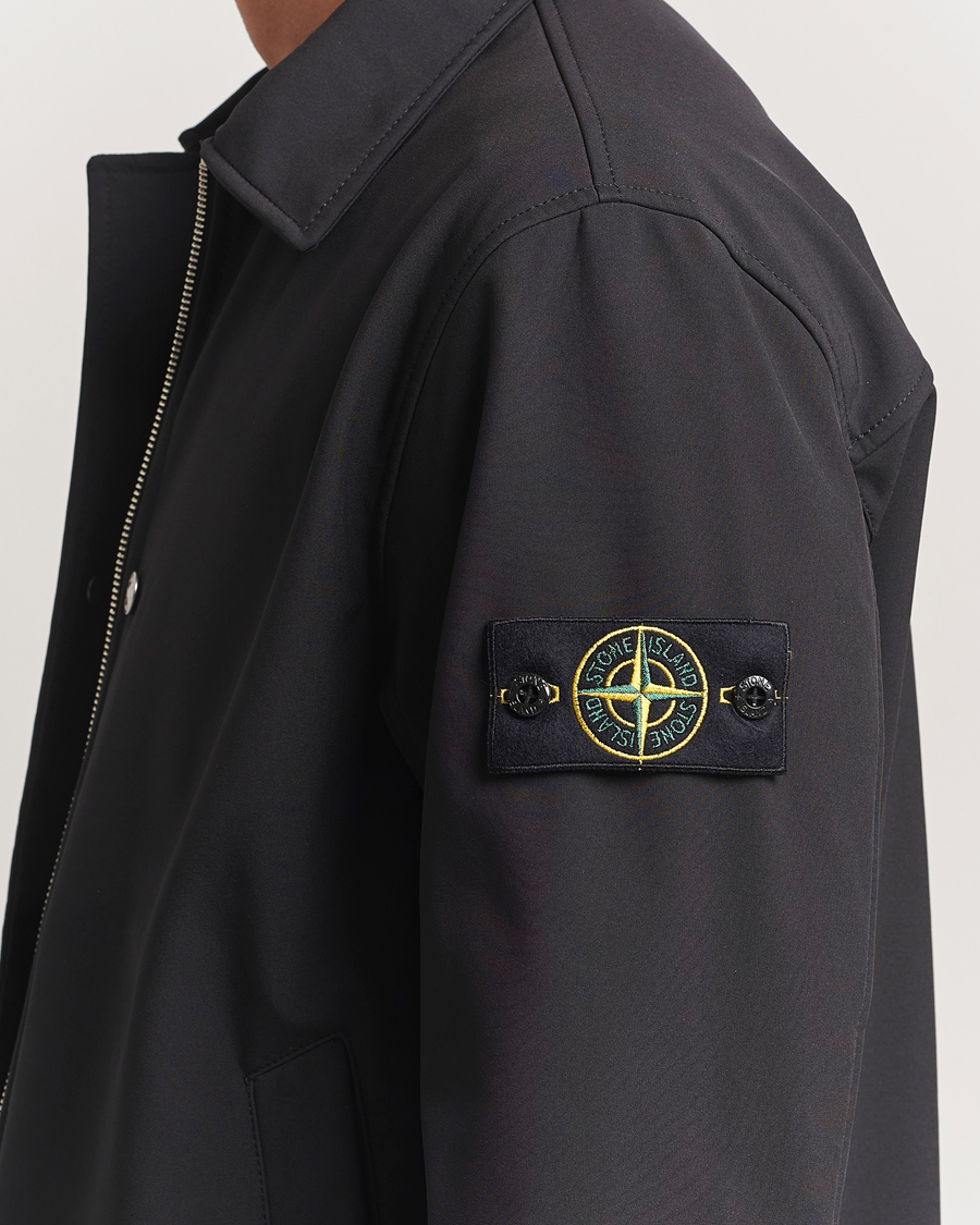 Mies | Takit | Stone Island | Soft Shell Shirt Jacket Black