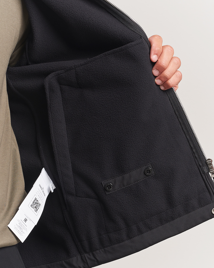 Mies | Takit | Stone Island | Soft Shell Shirt Jacket Black