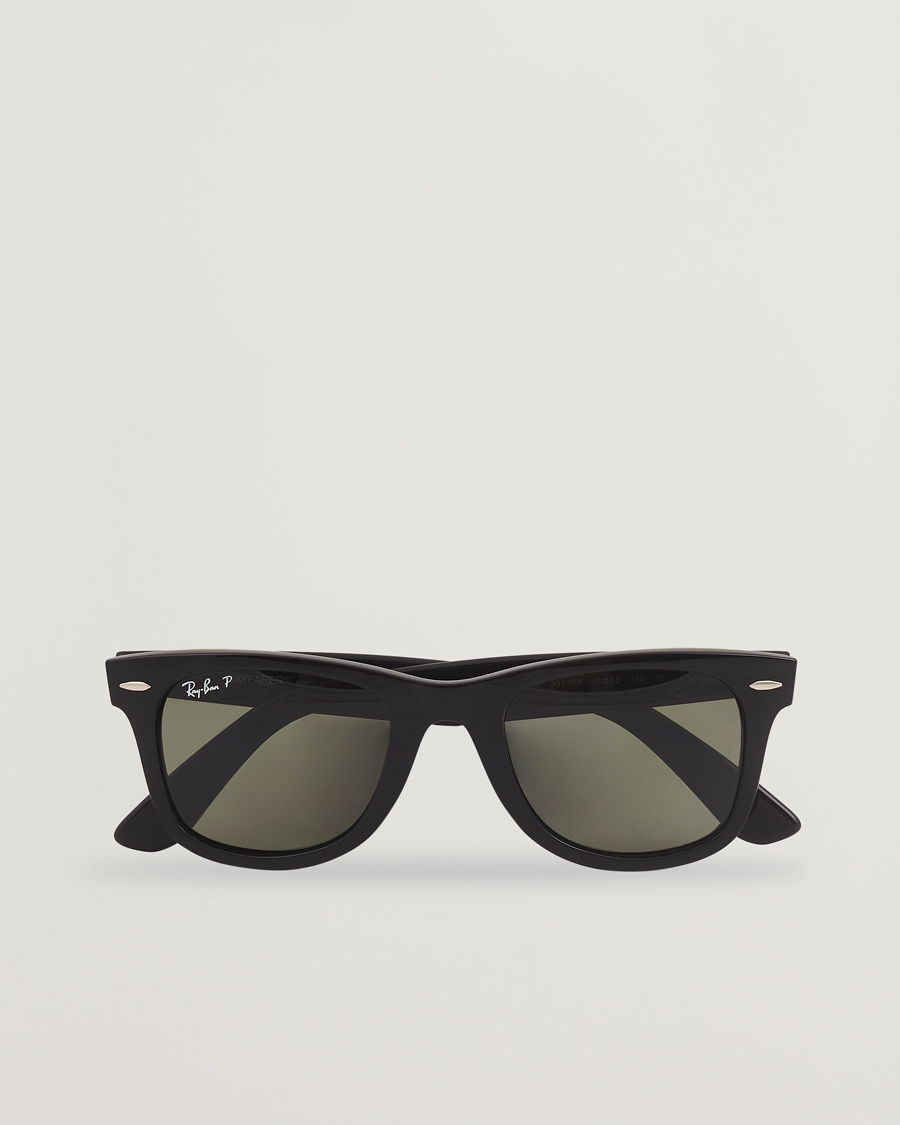 Mies | Aurinkolasit | Ray-Ban | Original Wayfarer Polarized Sunglasses Black/Green
