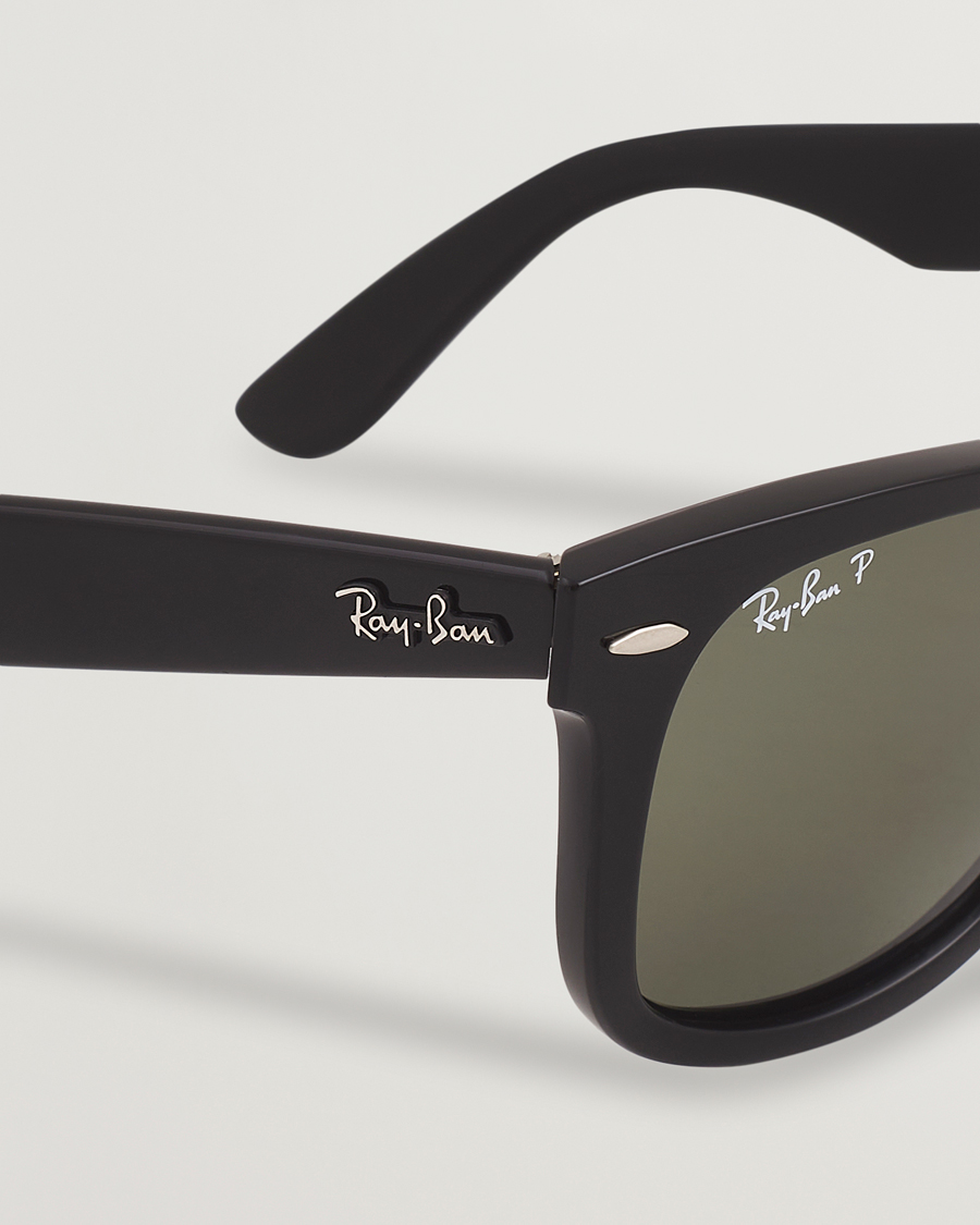 Mies | Aurinkolasit | Ray-Ban | Original Wayfarer Polarized Sunglasses Black/Green