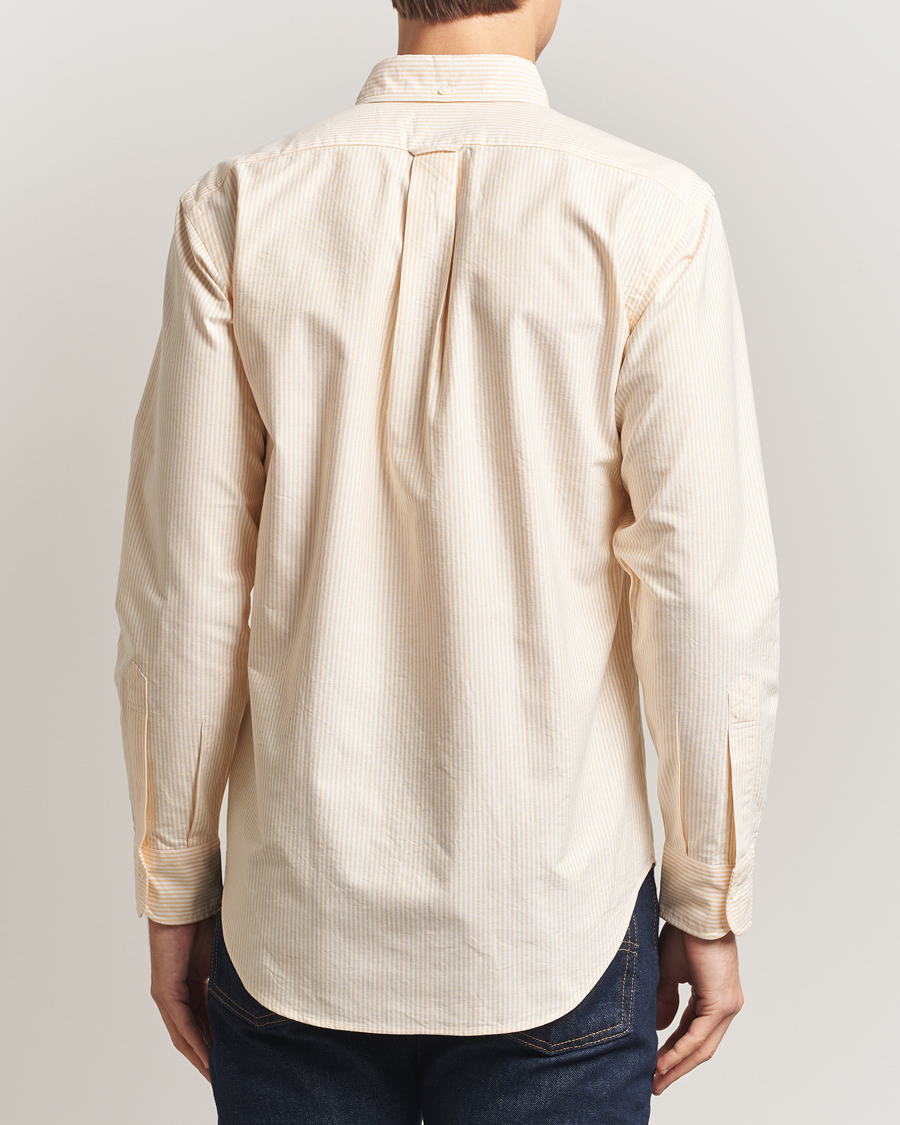Mies | Kauluspaidat | Kamakura Shirts | Vintage Ivy Oxford Button Down Shirt Yellow Stripe