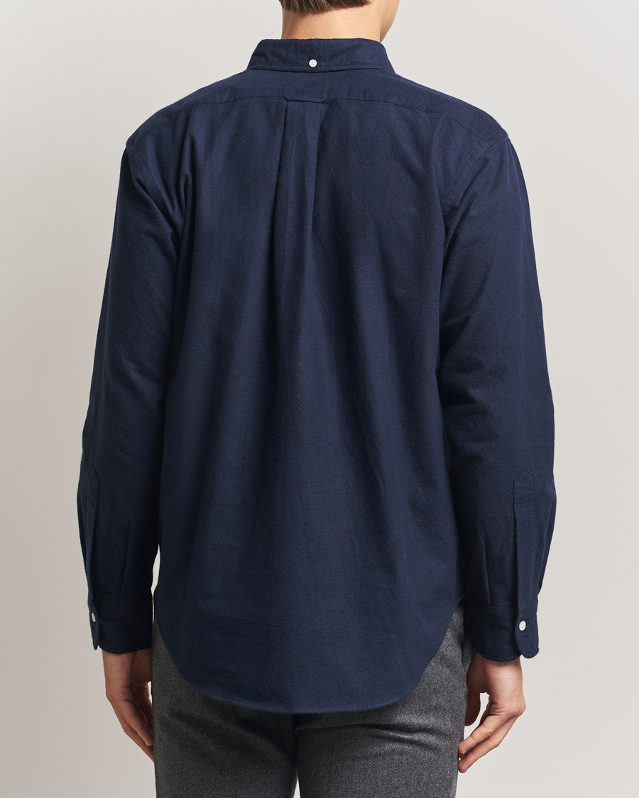 Mies | Kauluspaidat | Kamakura Shirts | Vintage Ivy Oxford Popover Shirt Navy