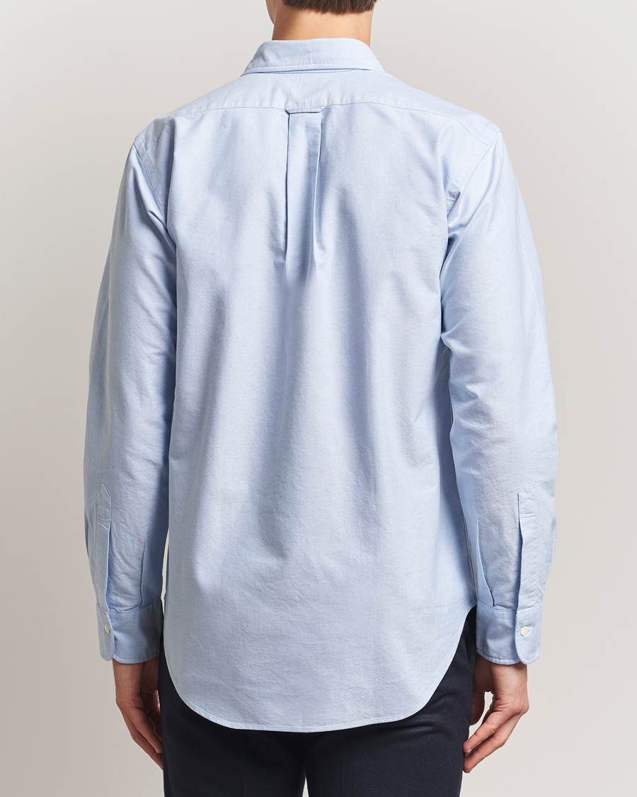 Mies | Kauluspaidat | Kamakura Shirts | Vintagy Ivy Straight Collar Oxford Shirt Light Blue