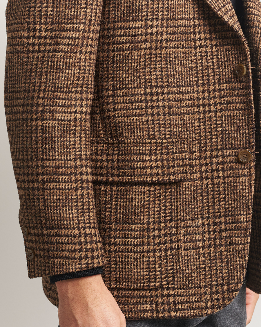 Mies | Pikkutakit | Kamakura Shirts | Unconstructed Ivy Blazer Brown Glenplaid