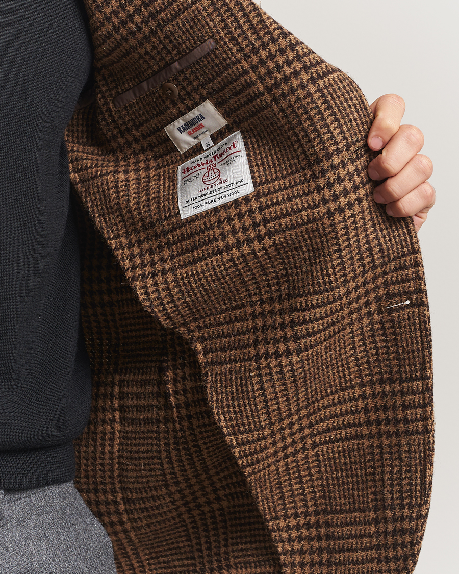 Mies | Pikkutakit | Kamakura Shirts | Unconstructed Ivy Blazer Brown Glenplaid