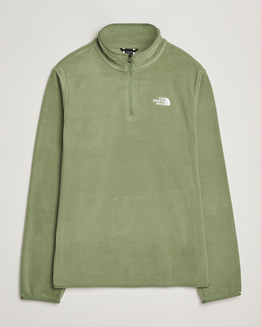 Mies | Puserot | The North Face | Glacier Fleece 1/4 Zip Sage Green
