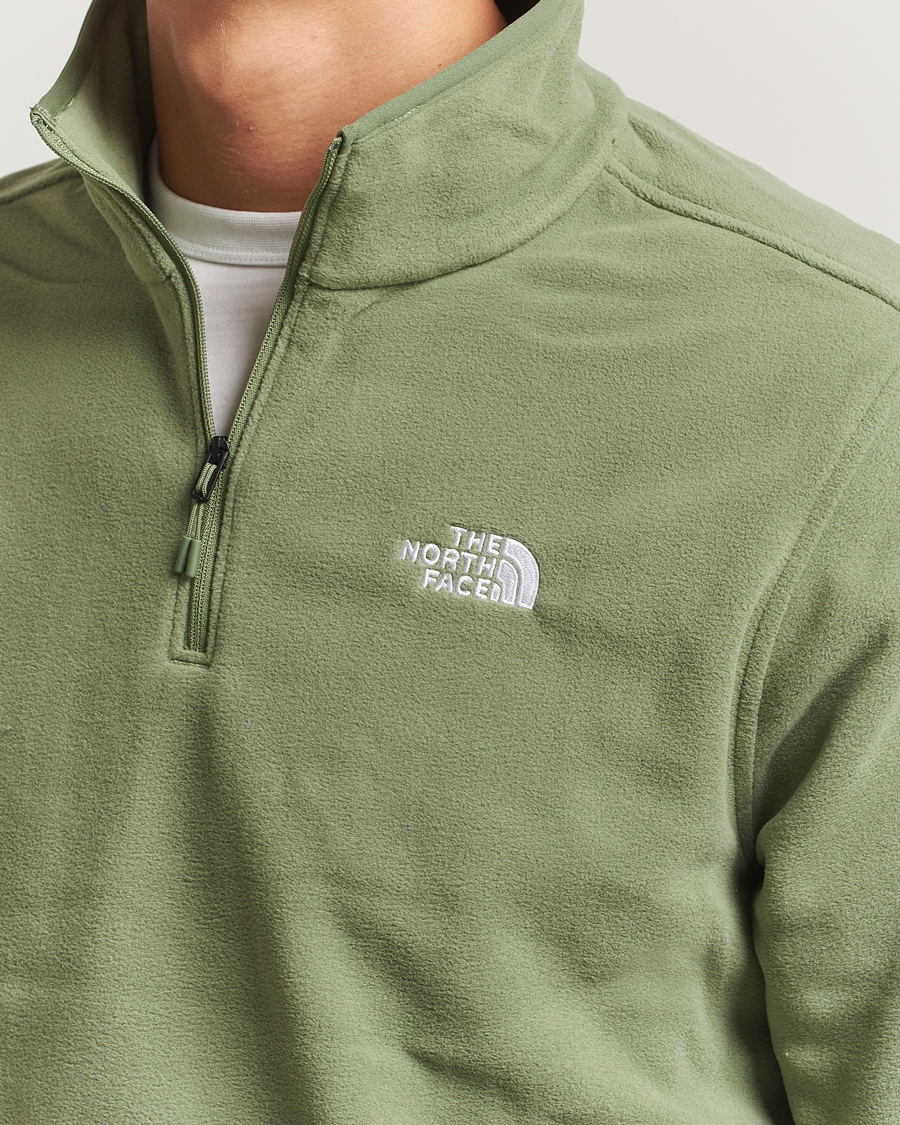 Mies | Puserot | The North Face | Glacier Fleece 1/4 Zip Sage Green