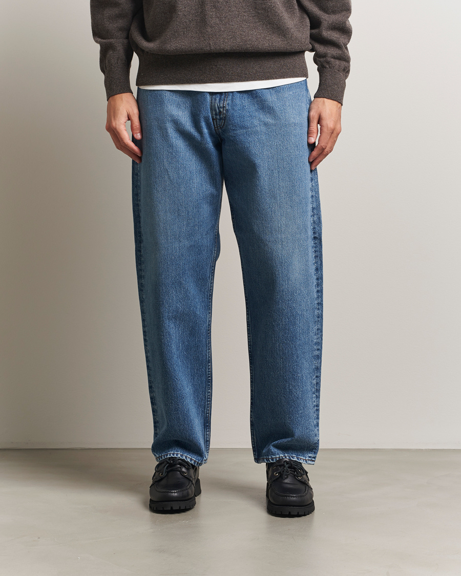 Mies | Kauluspaidat | orSlow | 101 Dad Fit Jeans Denim Used