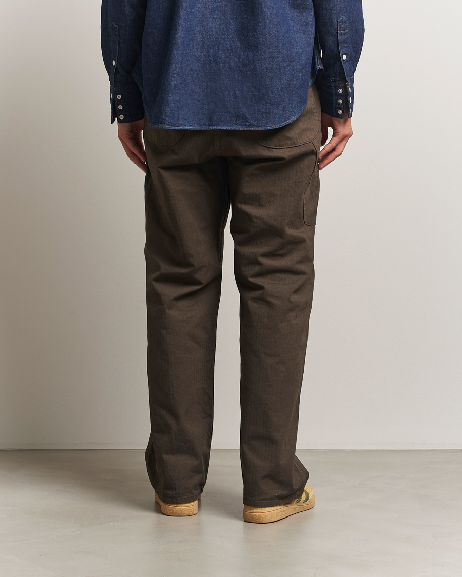 Mies | Housut | orSlow | Wide Fit French Work Pants Coffee Brown