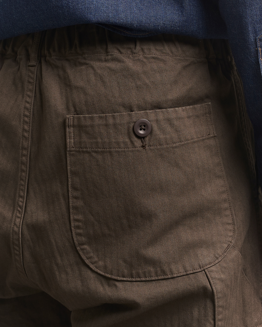 Mies | Housut | orSlow | Wide Fit French Work Pants Coffee Brown