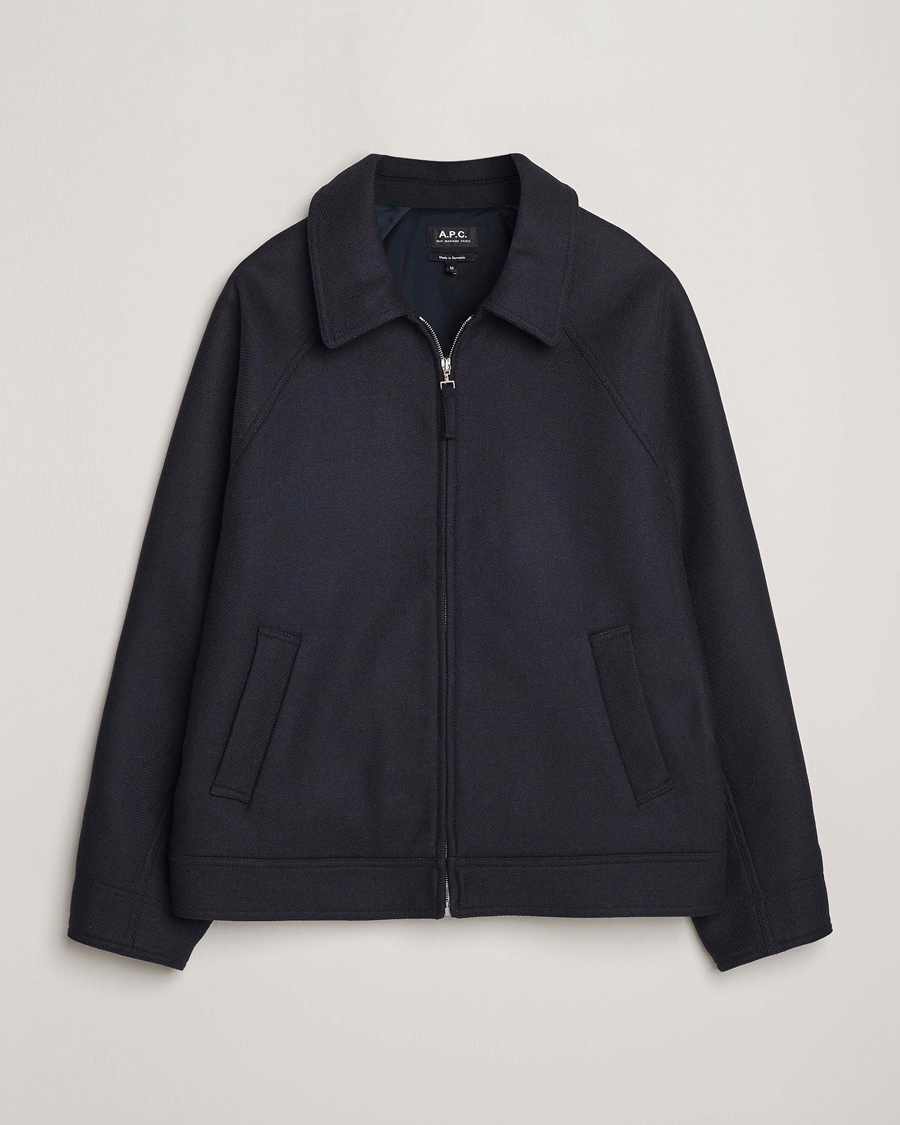 Mies | Takit | A.P.C. | Chase Wool Bomber Jacket Dark Navy