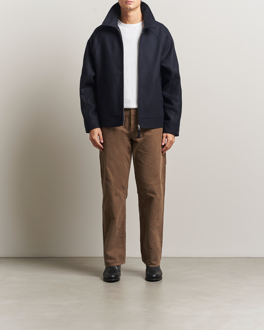 Mies | Takit | A.P.C. | Chase Wool Bomber Jacket Dark Navy