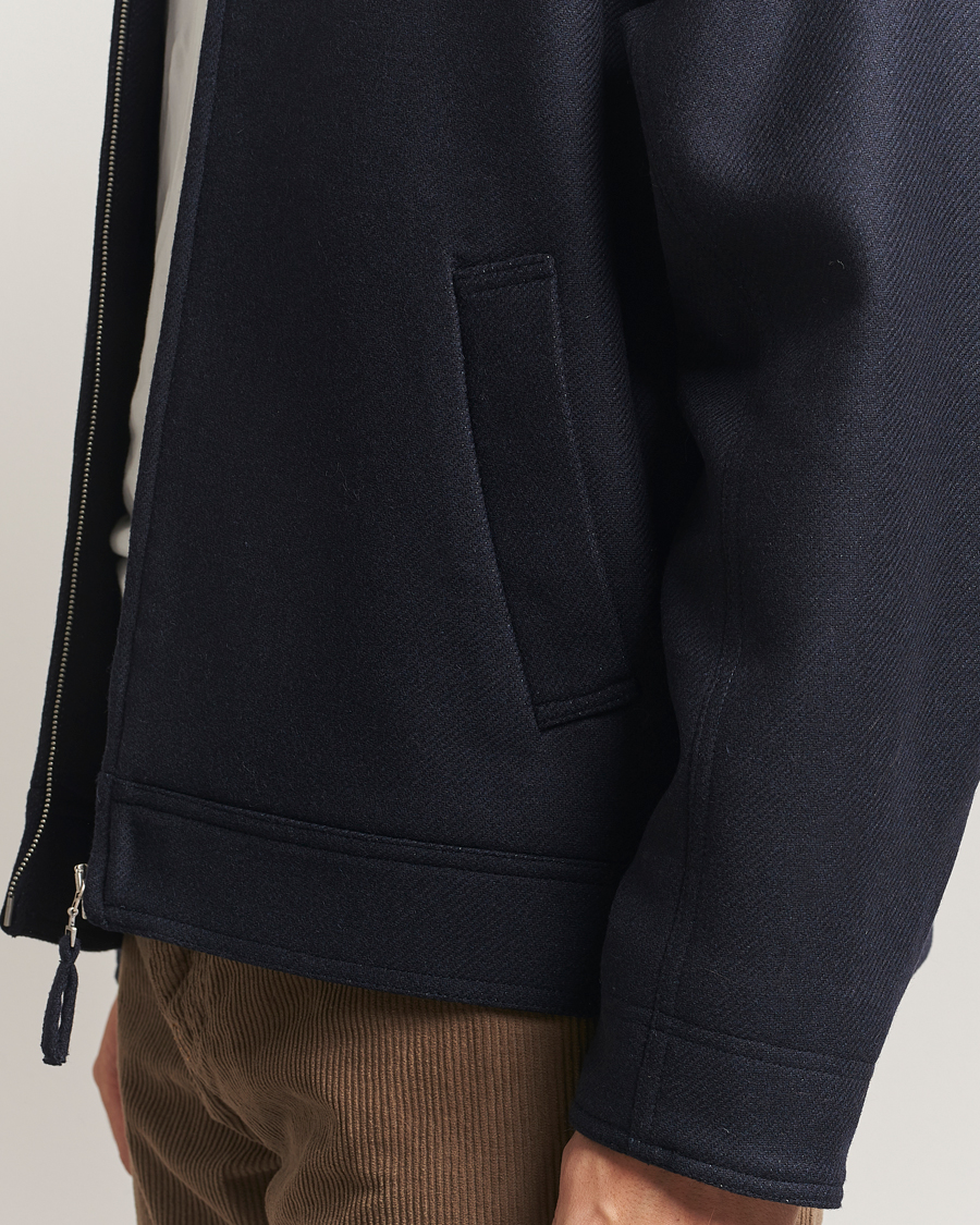 Mies | Takit | A.P.C. | Chase Wool Bomber Jacket Dark Navy