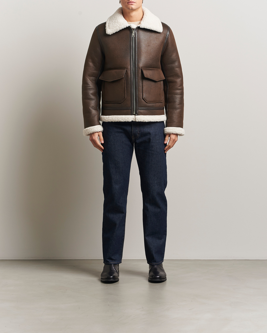 Mies | Takit | A.P.C. | Tommy Aviator Jacket Brown