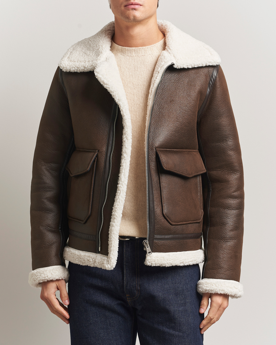 Mies | Takit | A.P.C. | Tommy Aviator Jacket Brown
