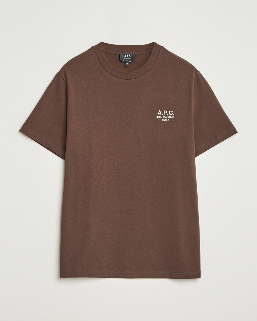 Mies | T-paidat | A.P.C. | Rue Madame T-Shirt Brown