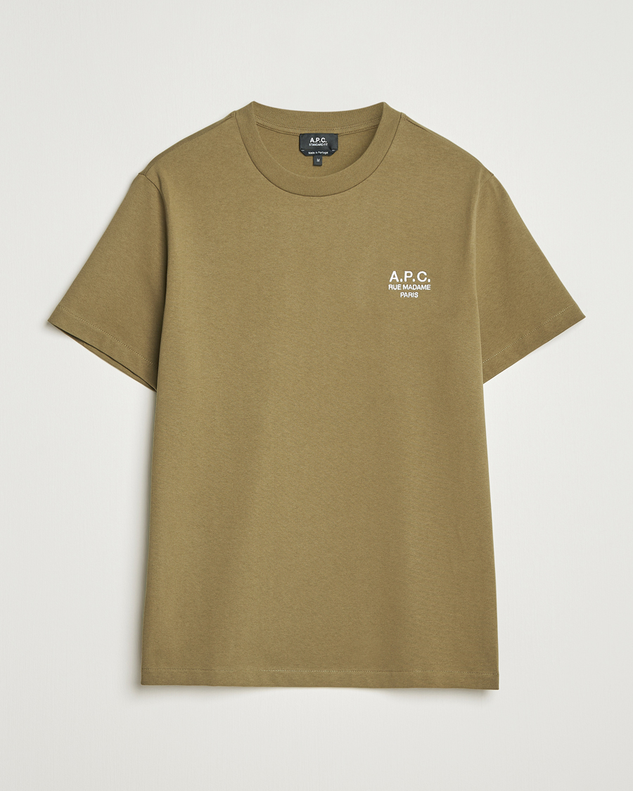 Mies | T-paidat | A.P.C. | Rue Madame T-Shirt Khaki Green