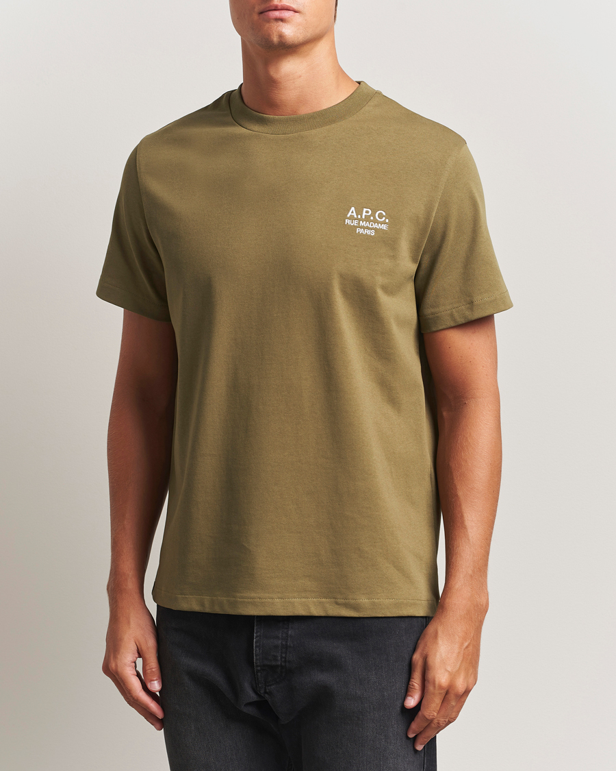 Mies | T-paidat | A.P.C. | Rue Madame T-Shirt Khaki Green