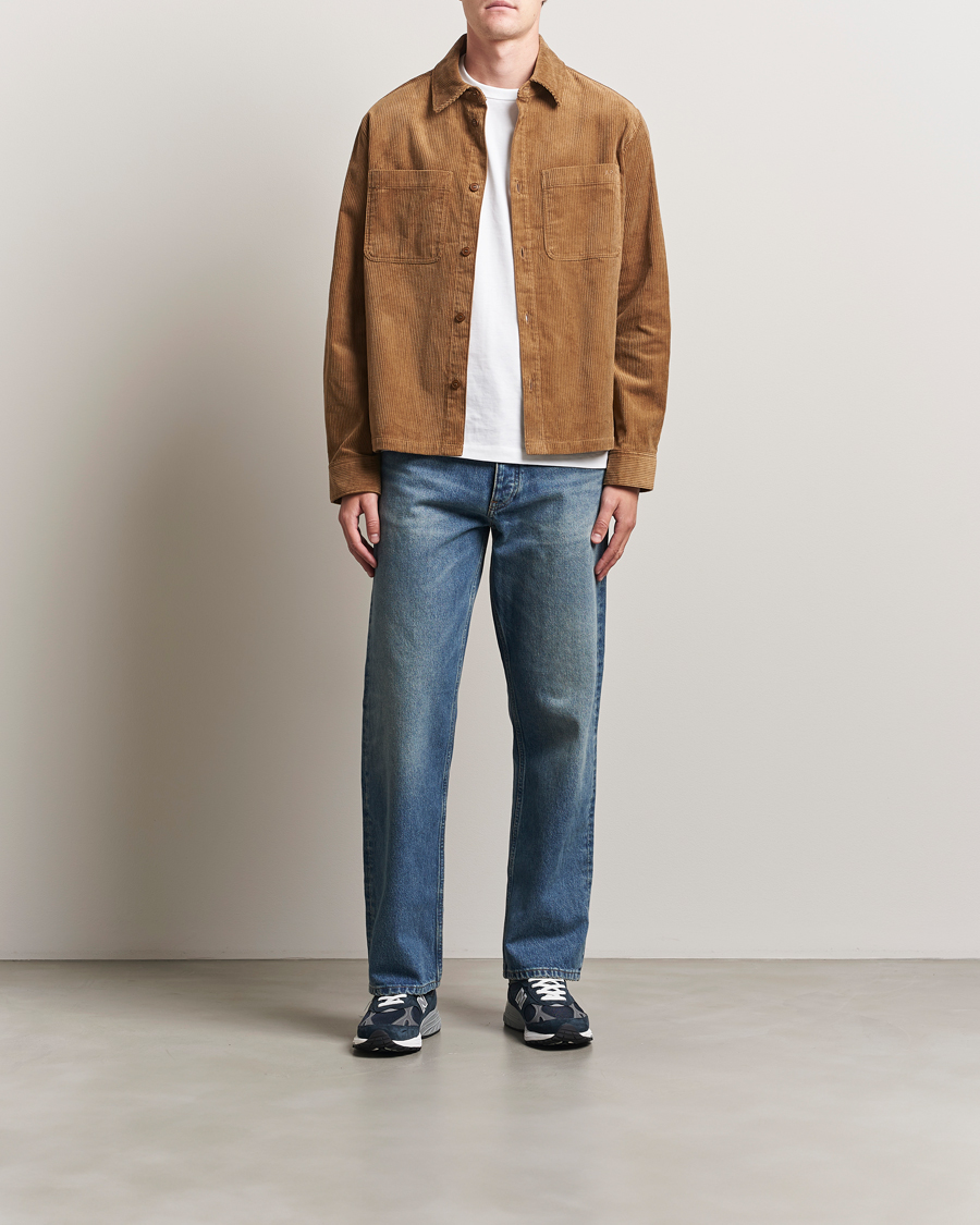 Mies | Kauluspaidat | A.P.C. | Leon Corduroy Overshirt Brown