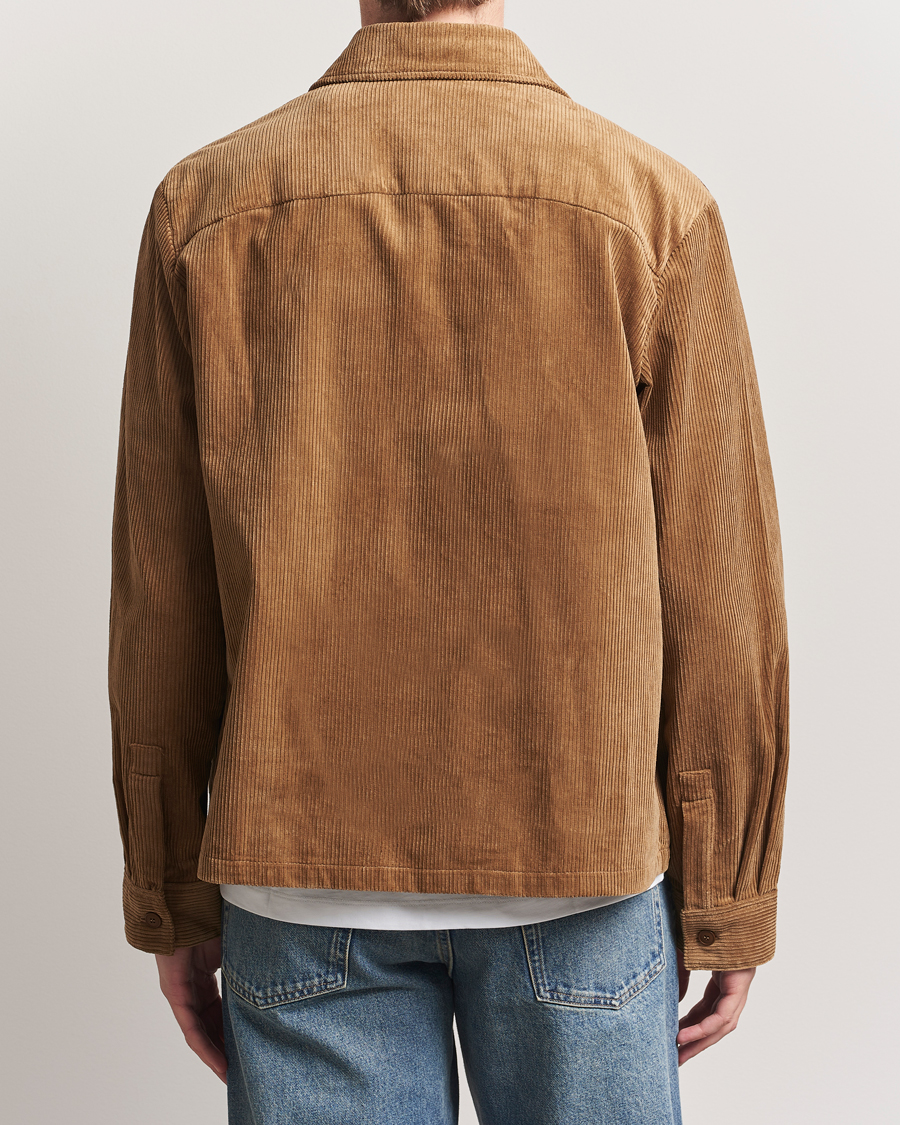 Mies | Kauluspaidat | A.P.C. | Leon Corduroy Overshirt Brown