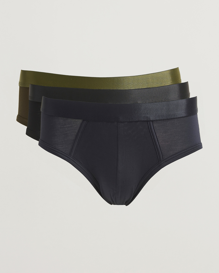 Mies | Alusvaatteet | CDLP | 3-Pack Y-Brief Black/Navy/Olive