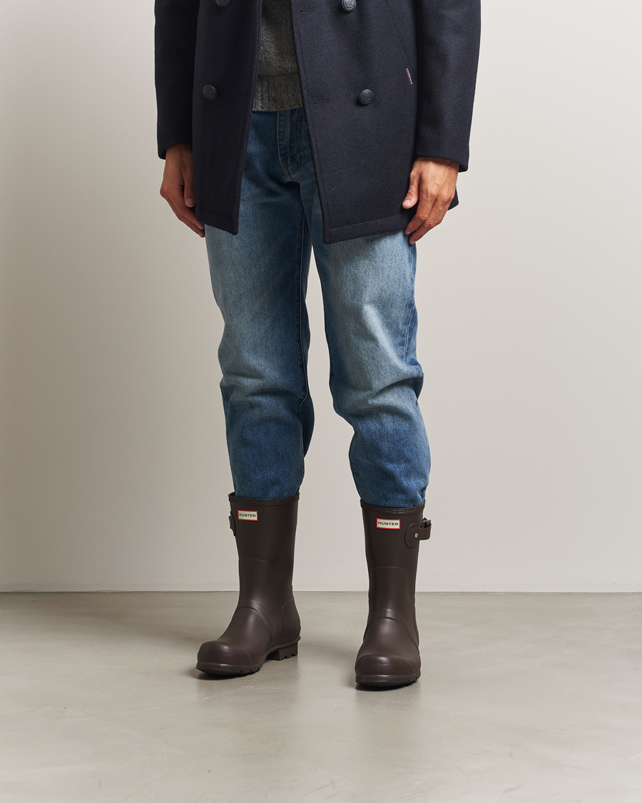 Mies | Kalossit & Kumisaappaat | Hunter Boots | Original Short Boot Dark Brown