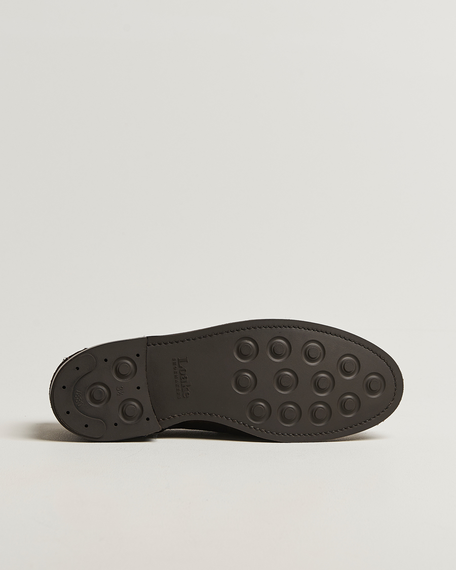 Mies | Loaferit | Loake 1880 | Kingscliffe Suede Loafer Dark Brown