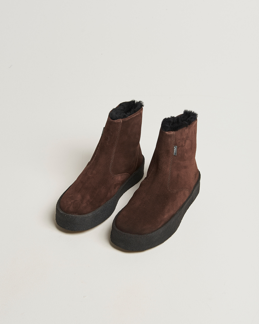 Mies | Loake 1880 Curling Sherling Boot Dark Brown | Loake 1880 | Curling Sherling Boot Dark Brown