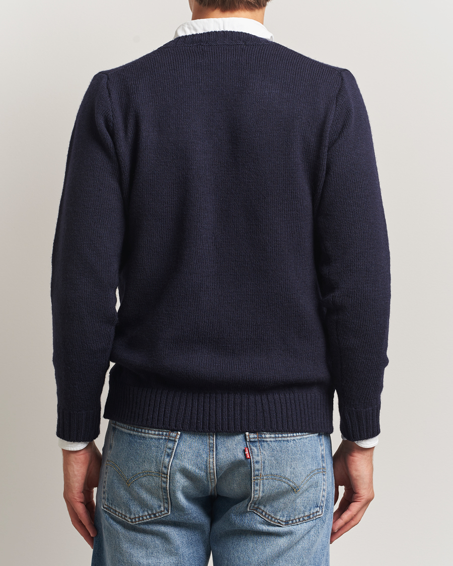 Mies | Puserot | Peregrine | Maker's Stitch Merino Crew Navy