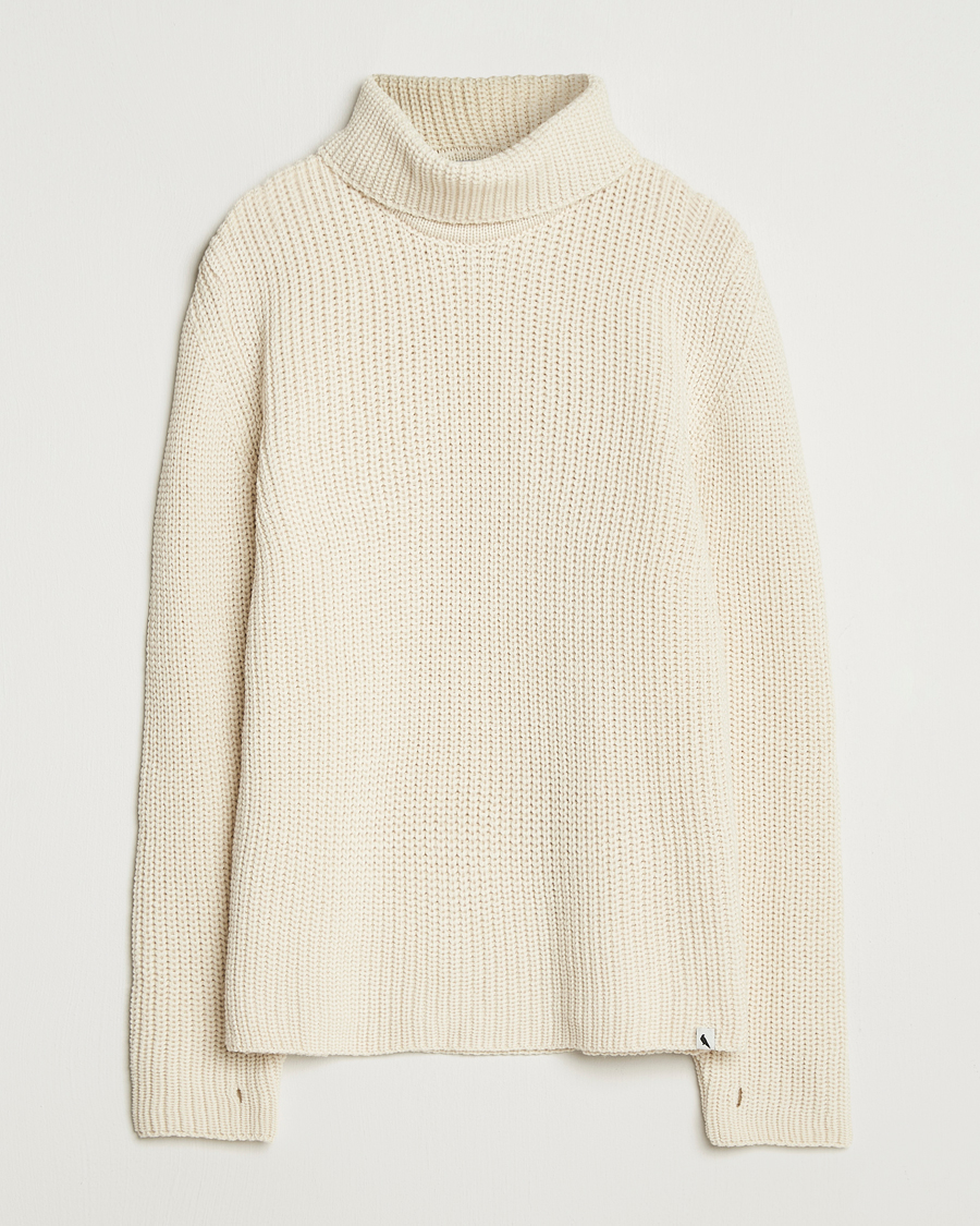Mies | Puserot | Peregrine | Wilkinson Knitted Merino Rollneck Ecru