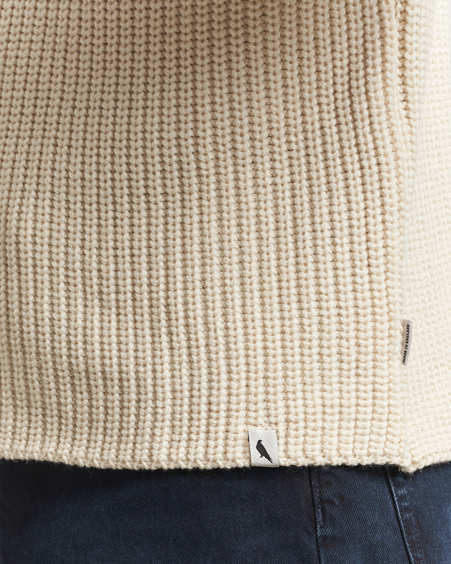 Mies | Puserot | Peregrine | Wilkinson Knitted Merino Rollneck Ecru