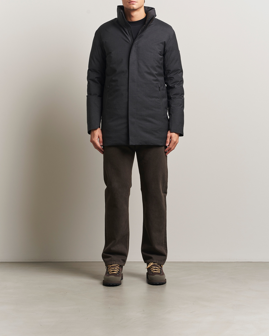 Mies | Takit | Scandinavian Edition | Axis Loro Piana Padded Coat Dark Grey Melange