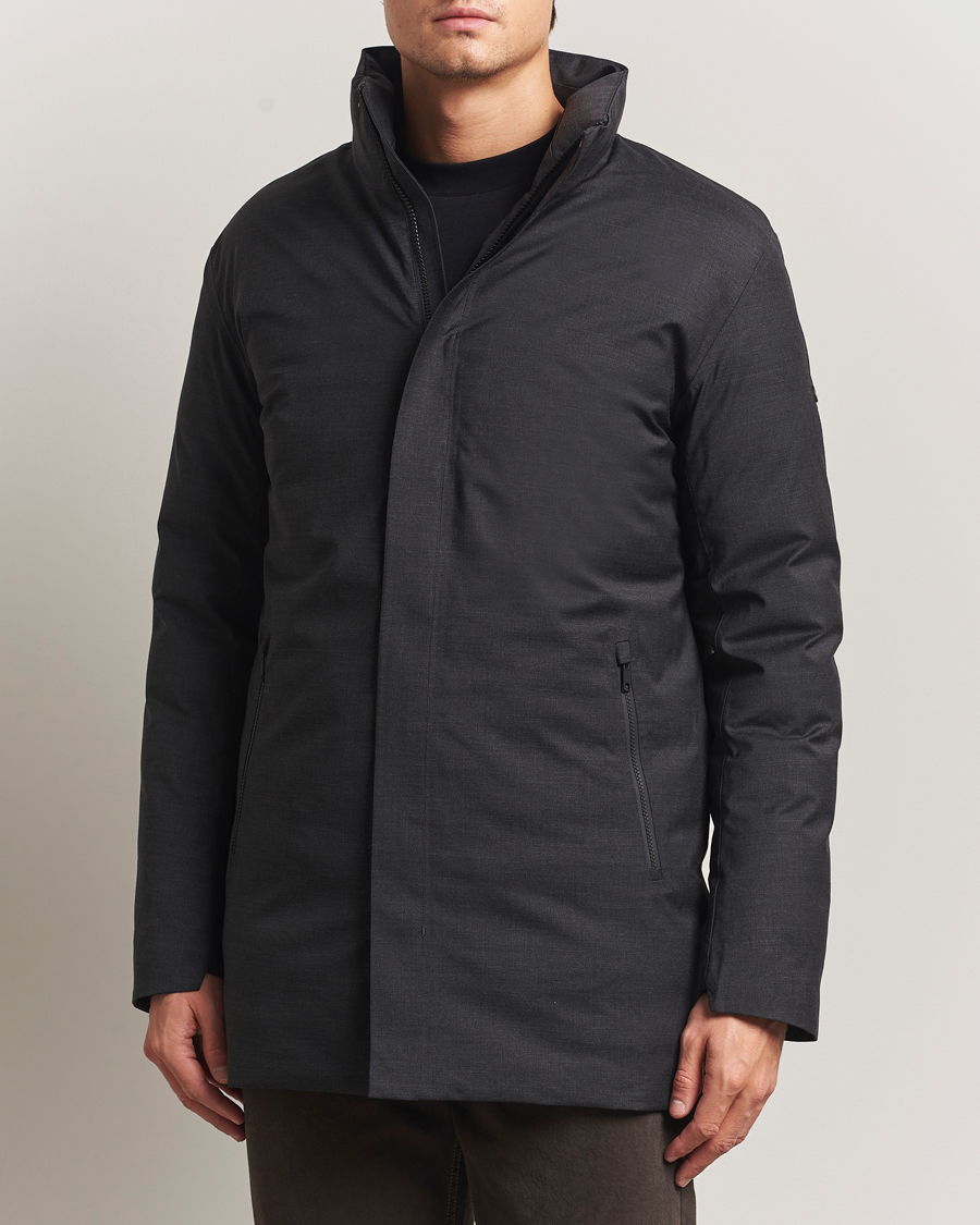 Mies | Takit | Scandinavian Edition | Axis Loro Piana Padded Coat Dark Grey Melange
