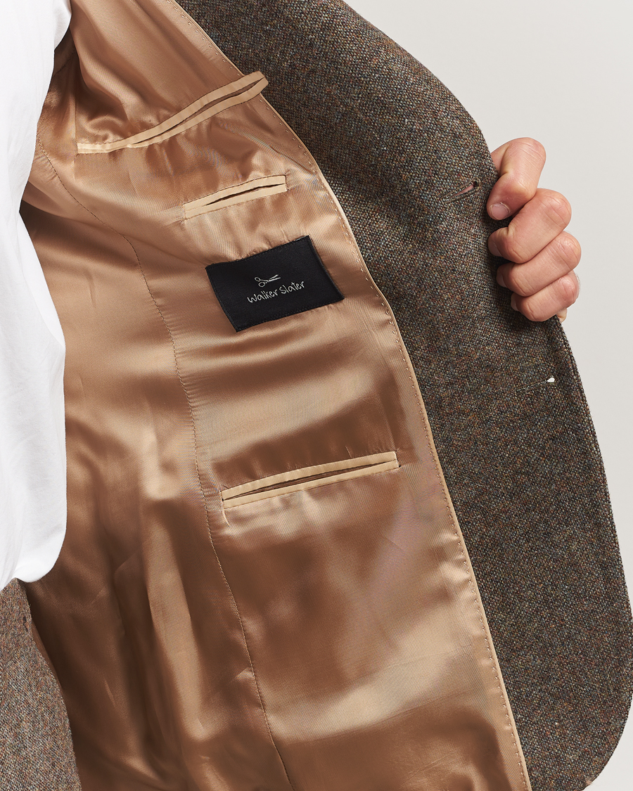 Mies | Pikkutakit | Walker Slater | Edward Shetland Wool Donegal Blazer Dark Green