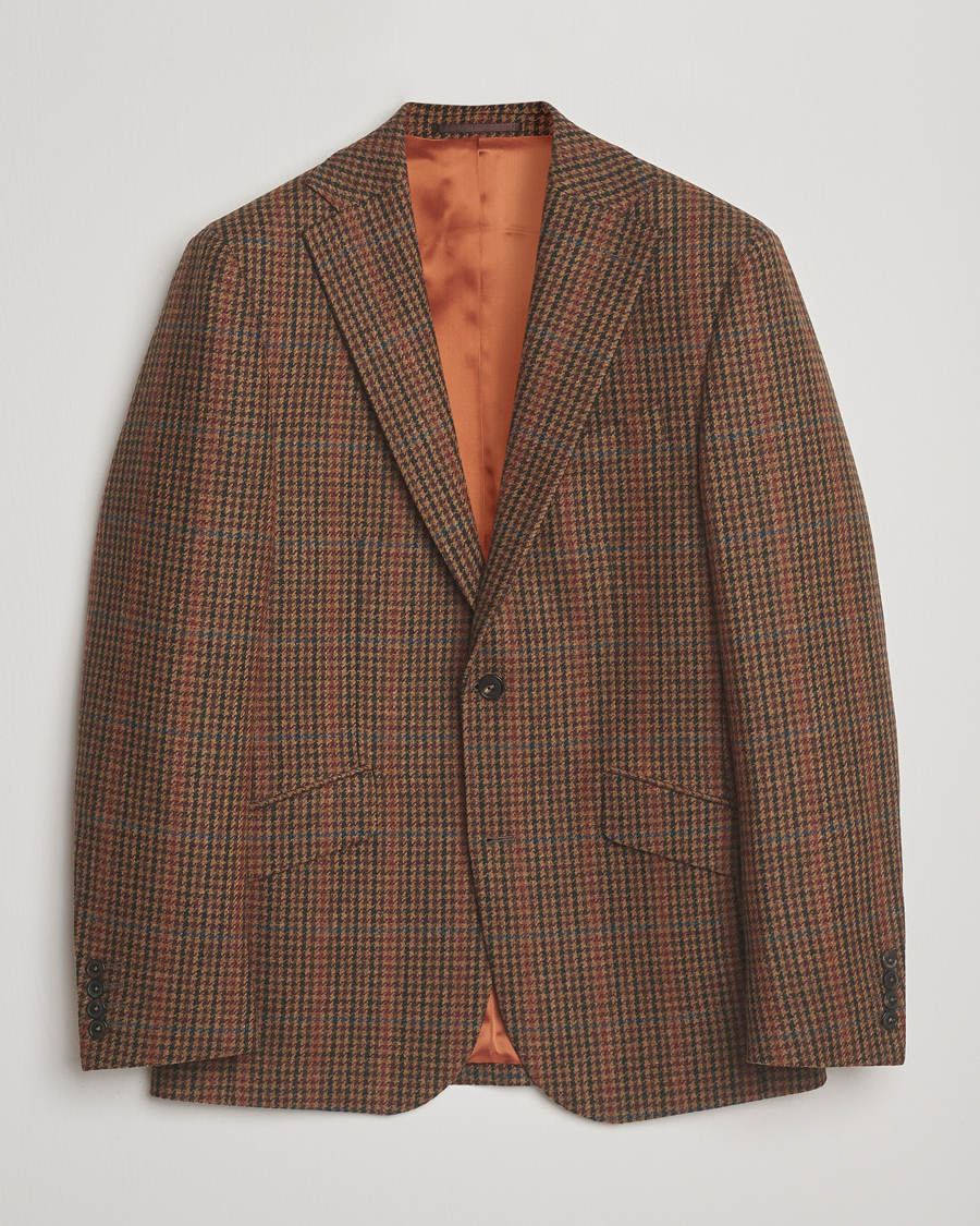 Mies | Pikkutakit | Walker Slater | Edward Lambswool Dogtooth Blazer Brown