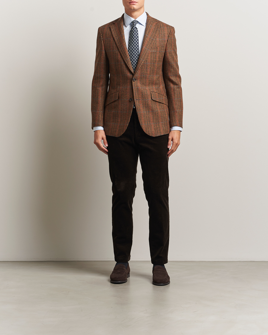 Mies | Pikkutakit | Walker Slater | Edward Lambswool Dogtooth Blazer Brown