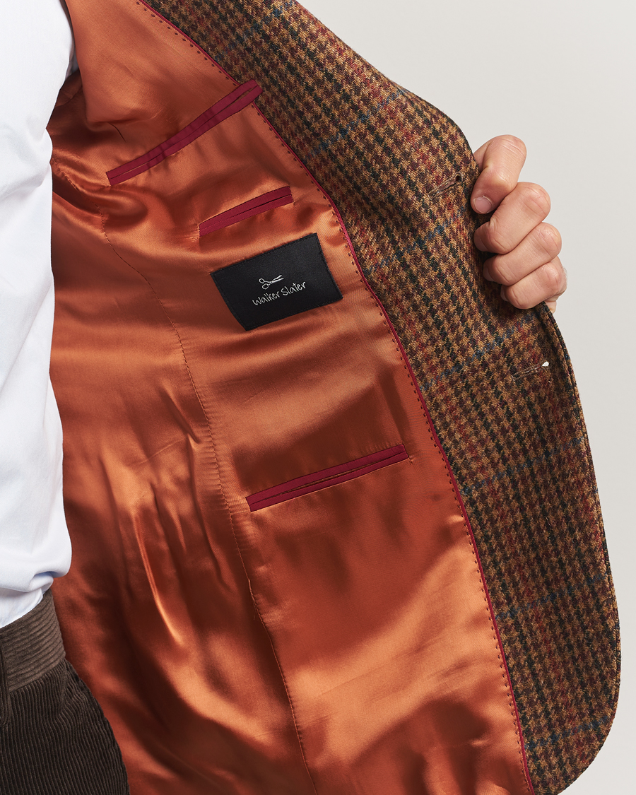 Mies | Pikkutakit | Walker Slater | Edward Lambswool Dogtooth Blazer Brown
