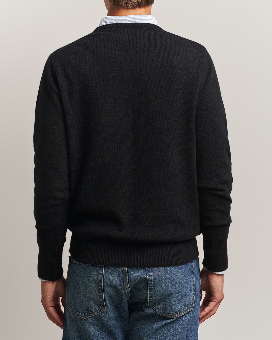 Mies | Puserot | William Lockie | Melrose Cashmere Crew Neck Black
