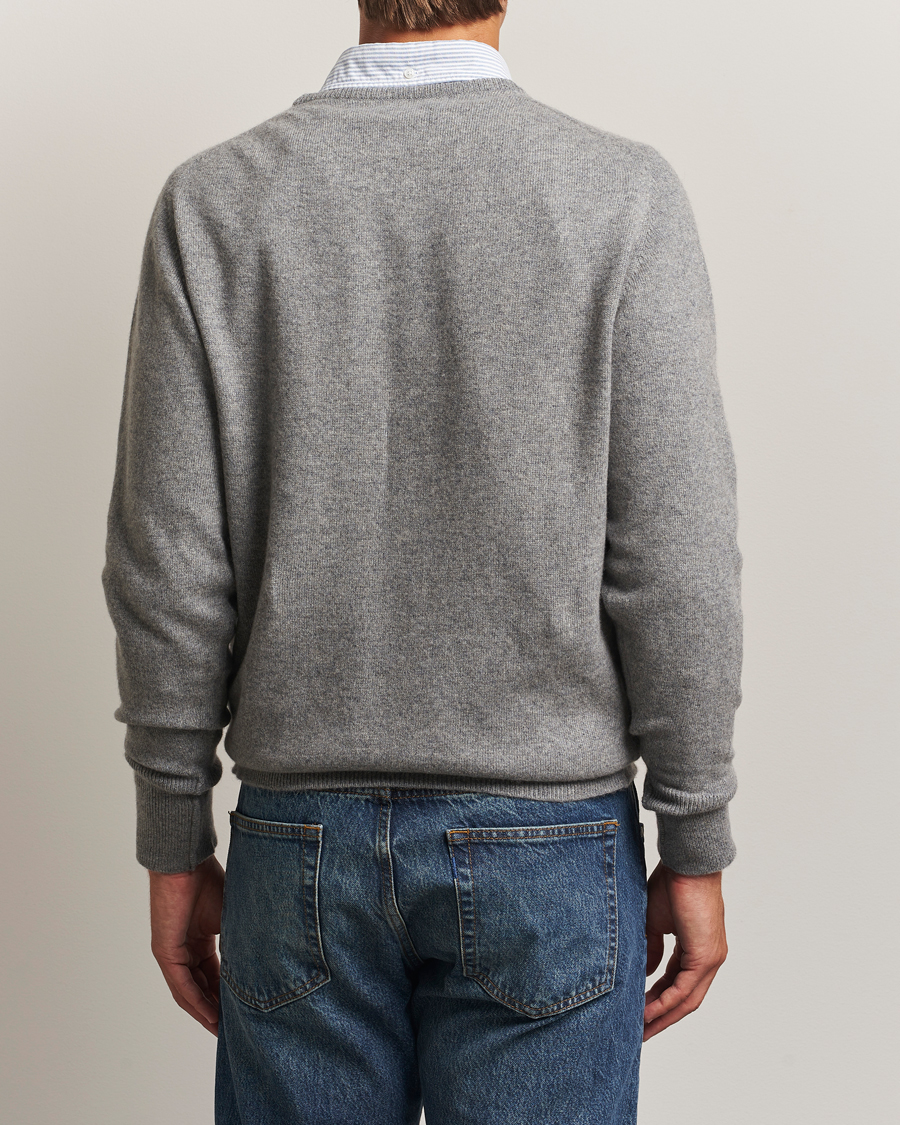 Mies | Puserot | William Lockie | Melrose Cashmere Crew Neck Grey
