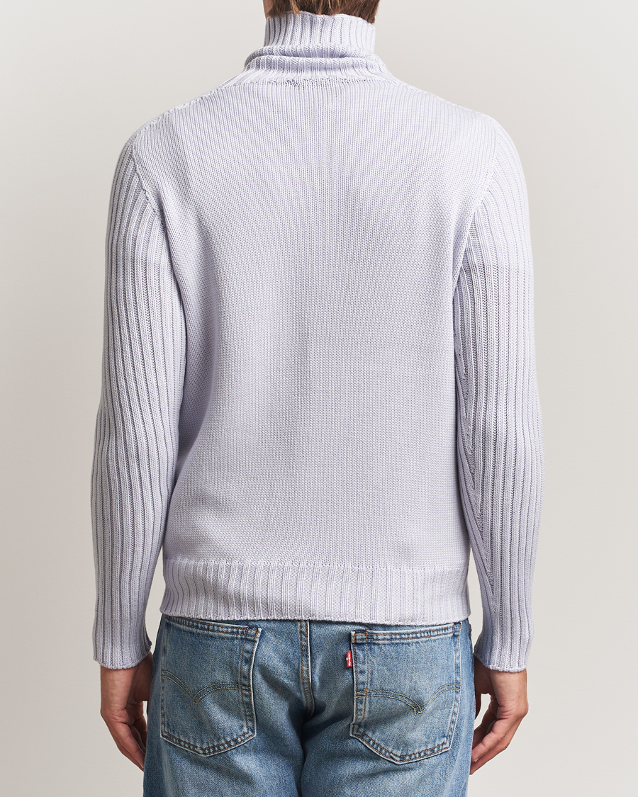 Mies | Puserot | Gran Sasso | Rainwool Rollneck Light Purple Melange
