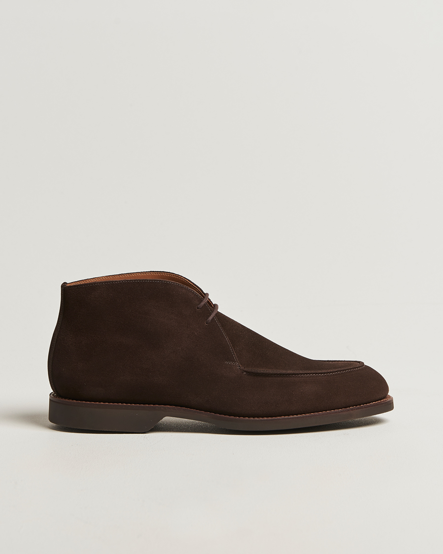Mies | Nilkkurit | Crockett & Jones | Bibury Chukka Boot Dark Brown Suede