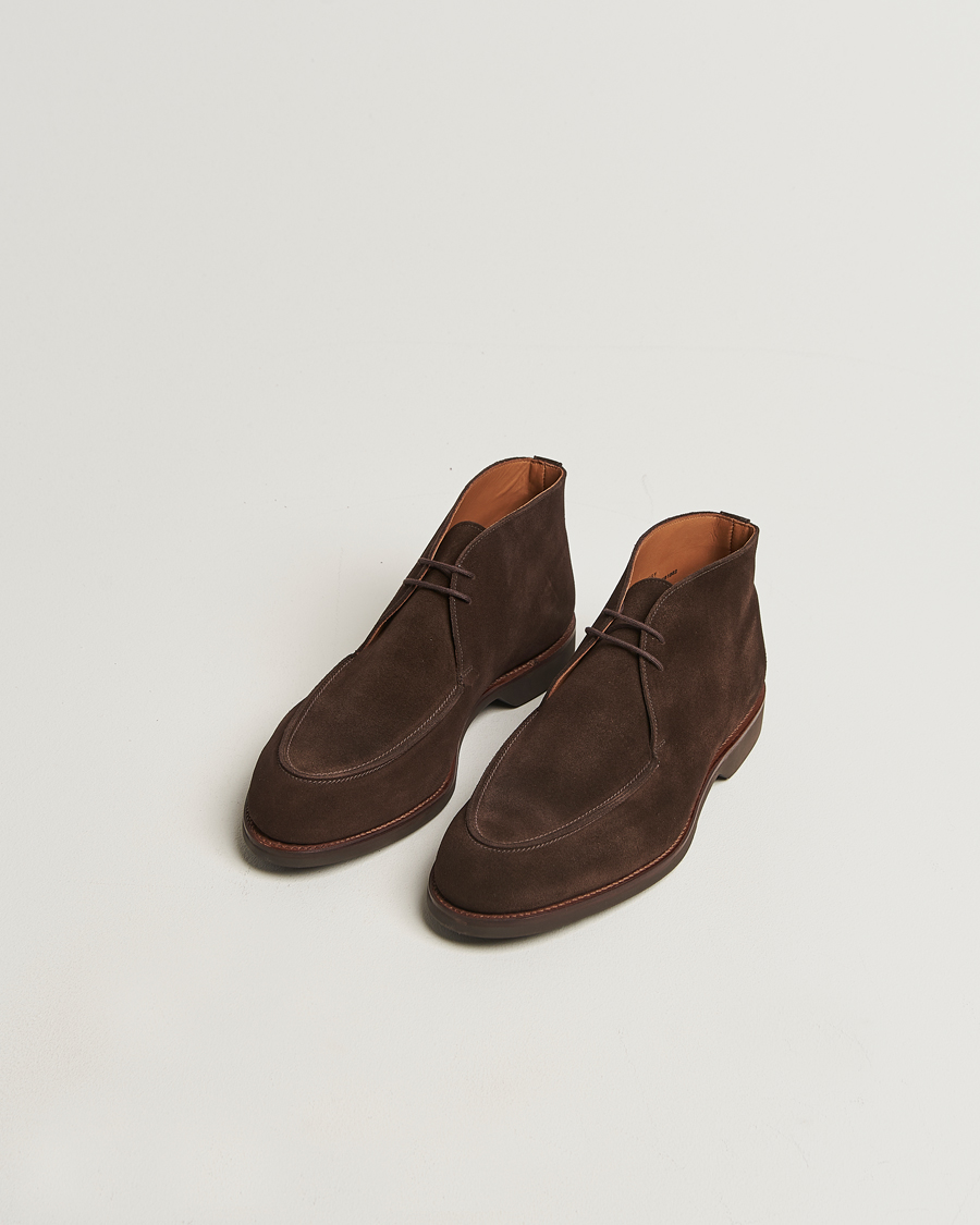 Mies | Nilkkurit | Crockett & Jones | Bibury Chukka Boot Dark Brown Suede